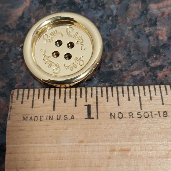 Lilly Pulitzer Gold Button with Backing  Button....New - Picture 1 of 3